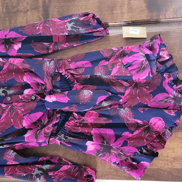 NWT, Rachel Roy from Macy's, Size XS, one piece romper with open tie front - Picture 8 of 11